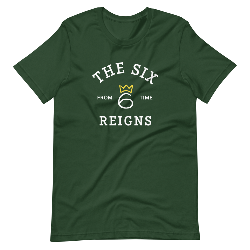 T-Shirt From Time Logo – White on Forest Green