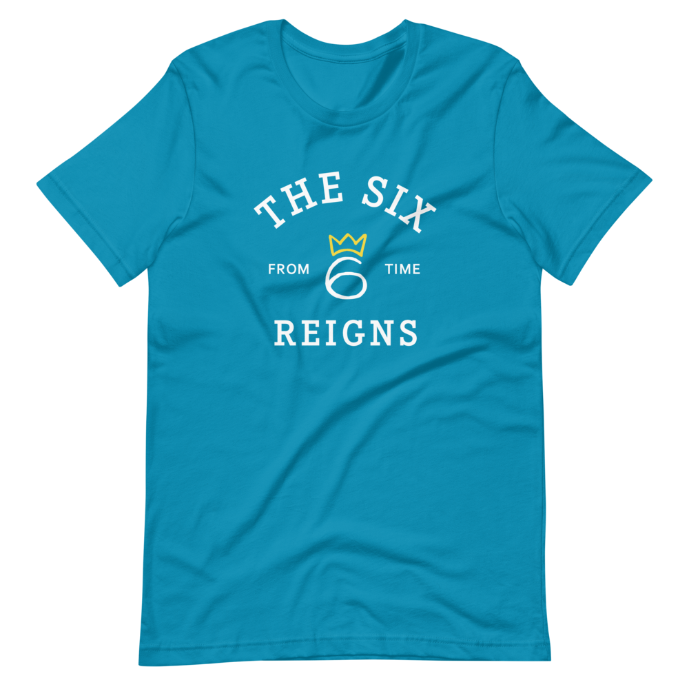 T-Shirt From Time Logo – White on Sapphire Blue