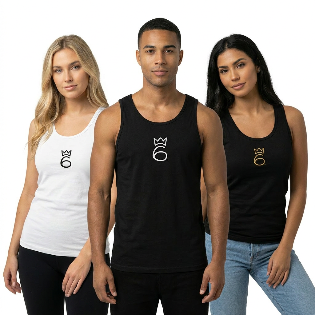 Classic 6Reigns Embroidered Tank Tops