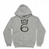 Classic Six Hoodie  Black on Heather Grey