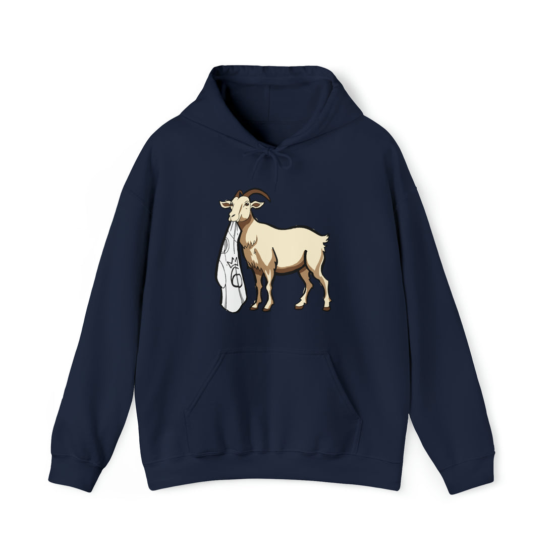 G.O.A.T 6Reigns Embroidered Hoodie – Logo on Navy