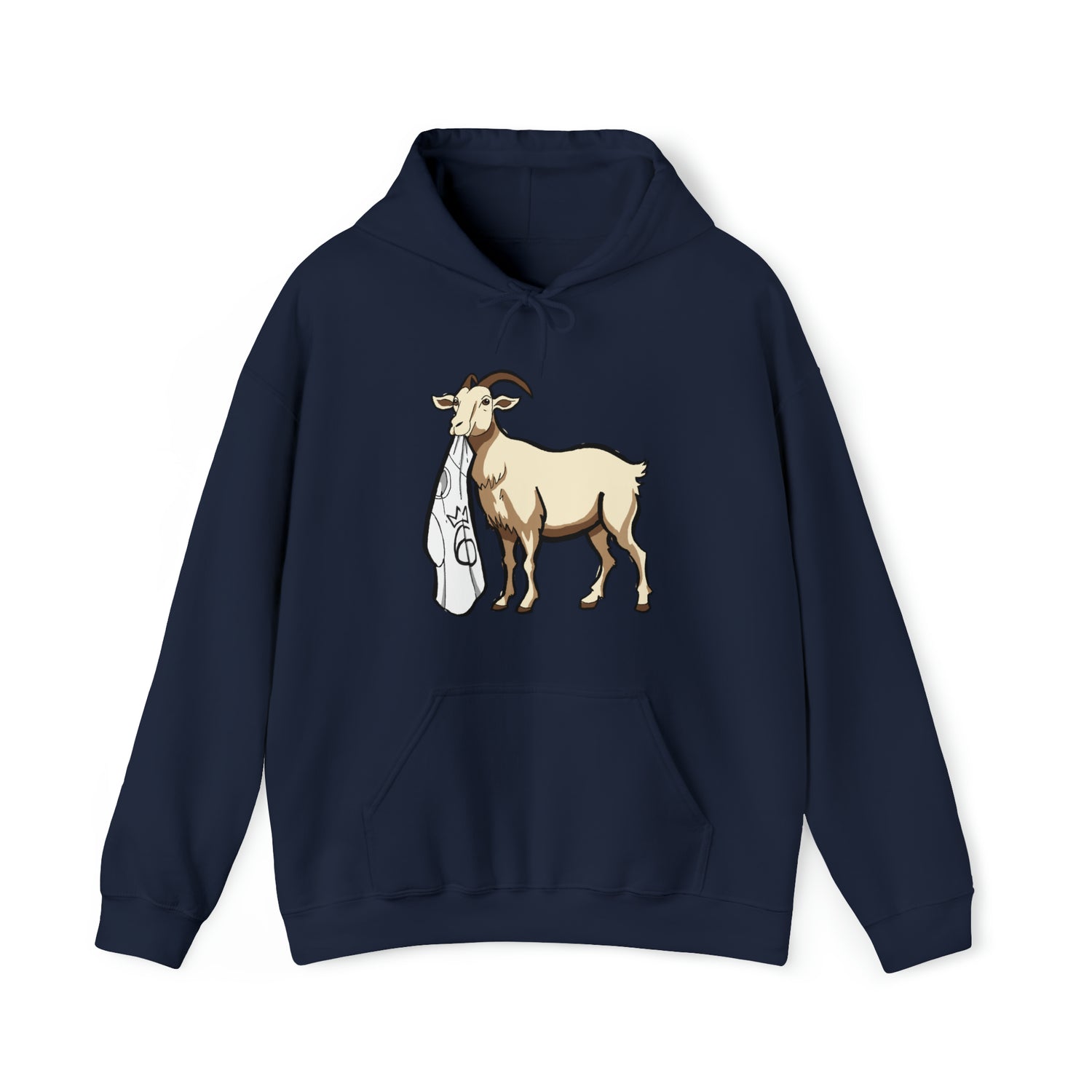 G.O.A.T 6Reigns Embroidered Hoodie – Logo on Navy