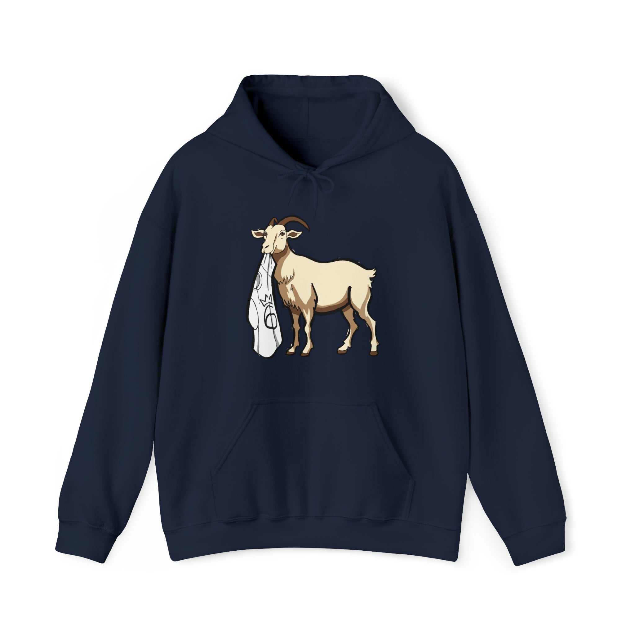 G.O.A.T 6Reigns Embroidered Hoodie – Logo on Navy