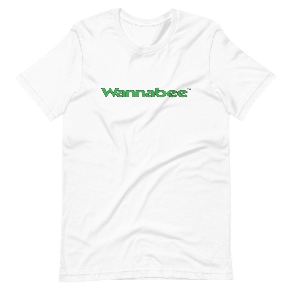 T-Shirt Wannabee – Green Text on White