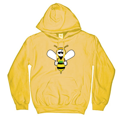 Yellow Wannabee Embroidered Hoodie – Full Sized Bee Logo