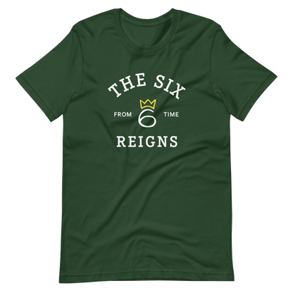 T-Shirt From Time Logo – White on Forest Green