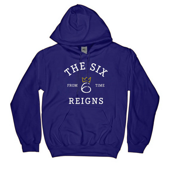 From Time Logo Embroidered Hoodie – White graphic on Royal Blue