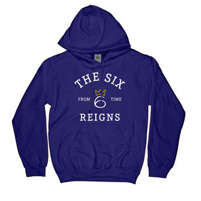 From Time Logo Embroidered Hoodie – White graphic on Royal Blue
