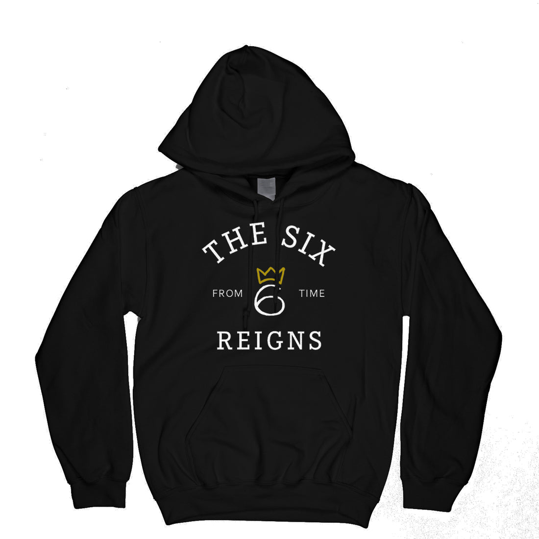 From Time Logo Embroidered Hoodie – White graphic on Black