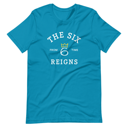 T-Shirt From Time Logo – White on Sapphire Blue