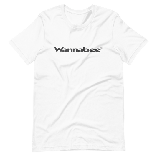 T-Shirt Wannabee – Black Text on White